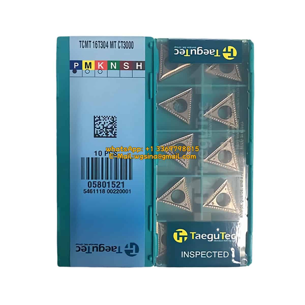 TaeguTec 100% Original TCMT 16T304 MT CT3000 Cutting Tools 10PCS
