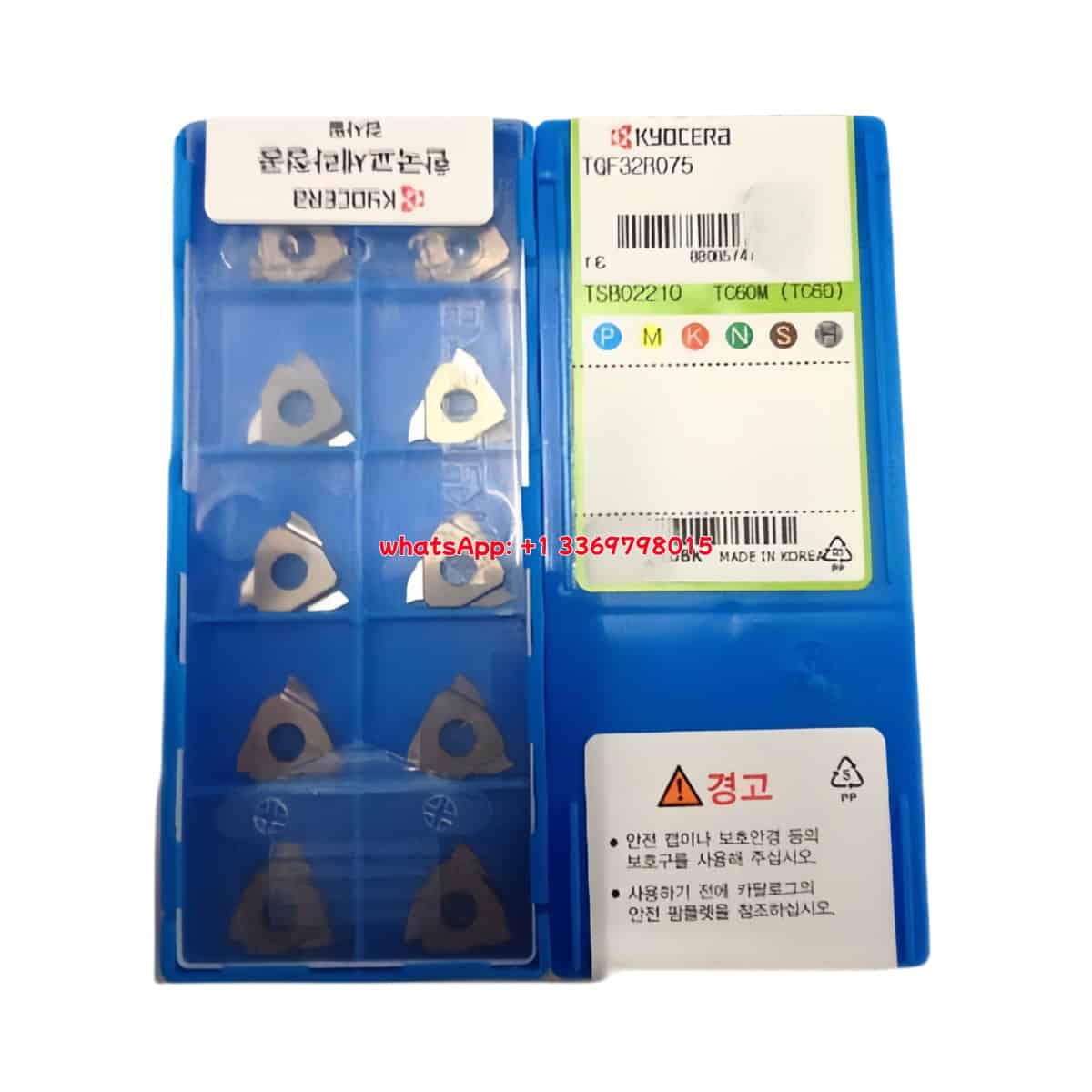 Kyocera 100% Original TGF32R075 TC60M Cutting Tools 10PCS