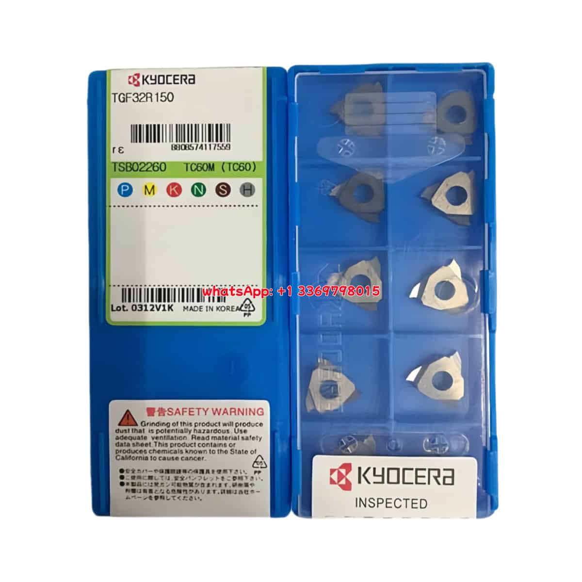 Kyocera 100% Original  Groove Insert TGF32R175 TC60M  10pcs