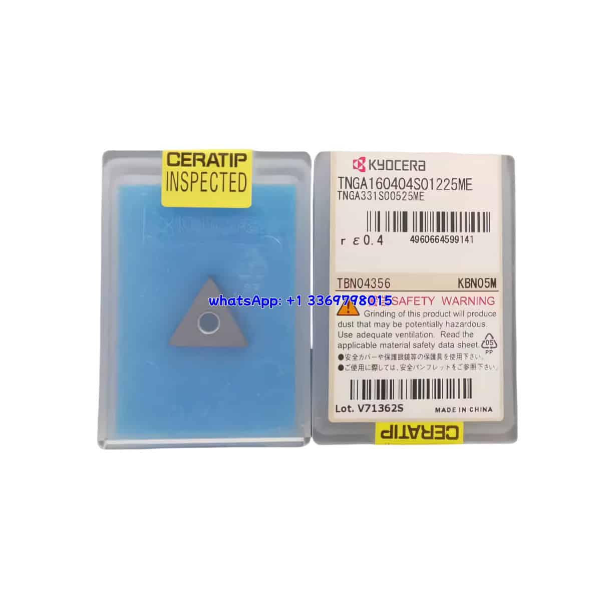 Kyocera 100% Original TNGA160404S01225ME KBN05M Cutting Tools 10PCS