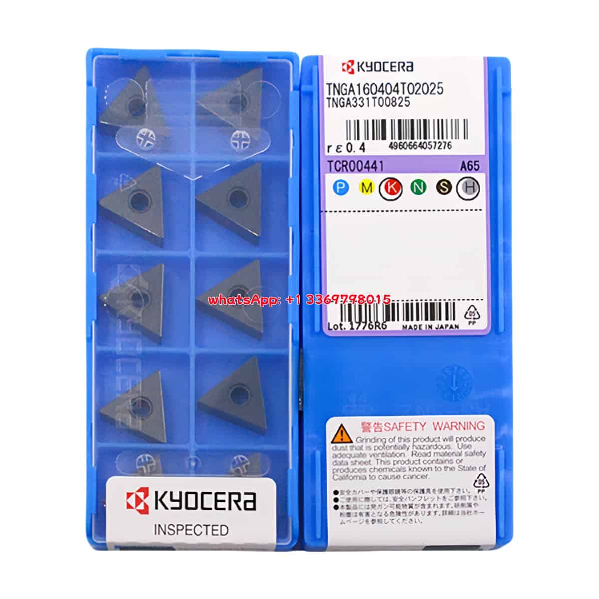 Kyocera 100% Original TNGA160404T02025 A65 Cutting Tools 10PCS