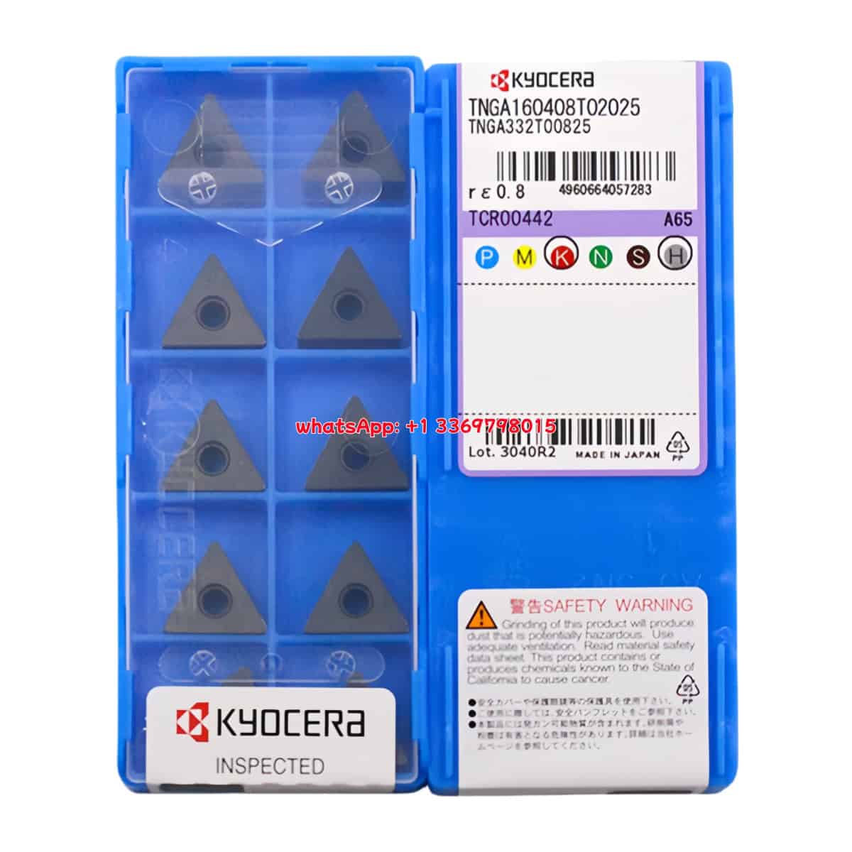 Kyocera 100% Original TNGA160408T02025 A65 Cutting Tools 10PCS