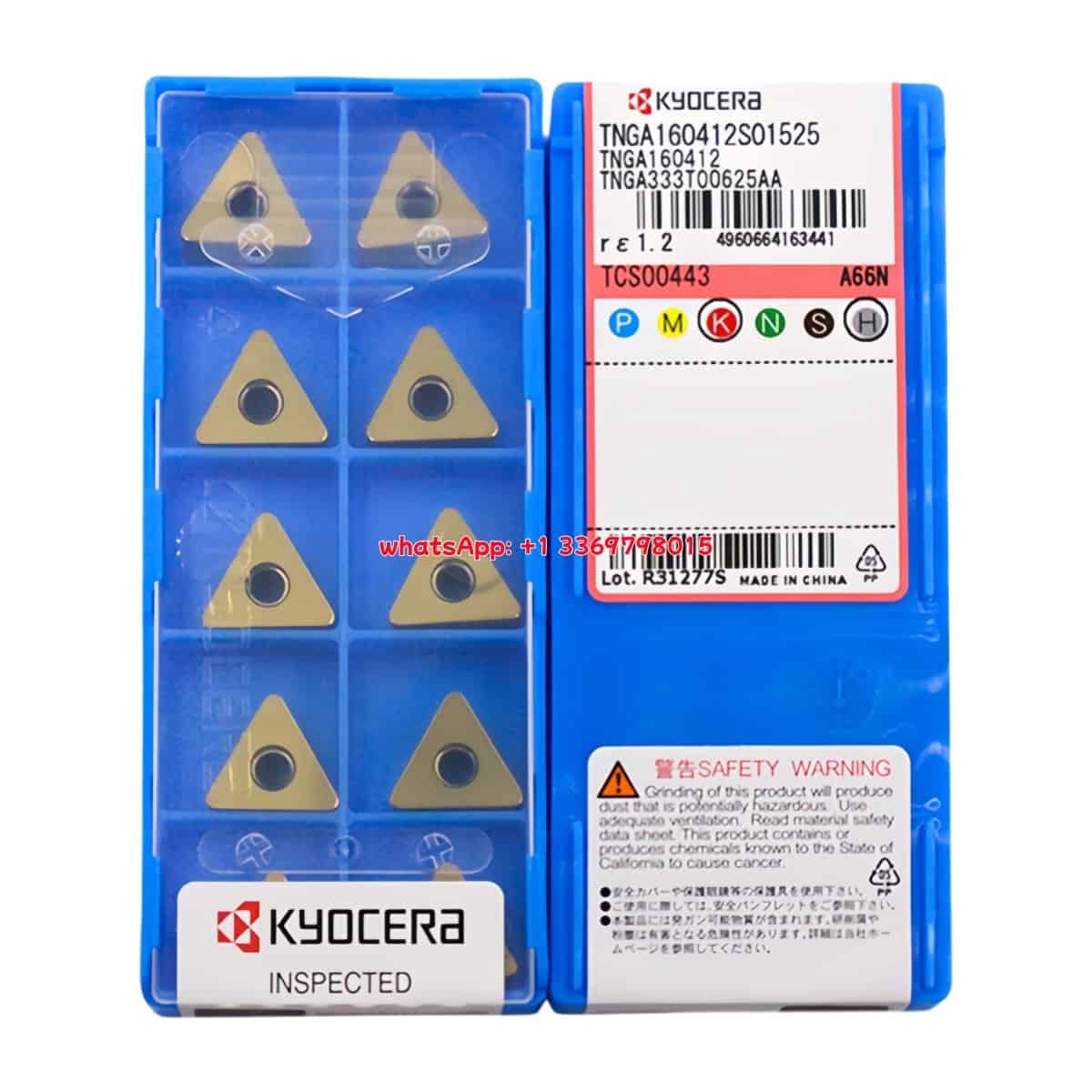 Kyocera 100% Original TNGA160412S01525 A66N Cutting Tools 10PCS
