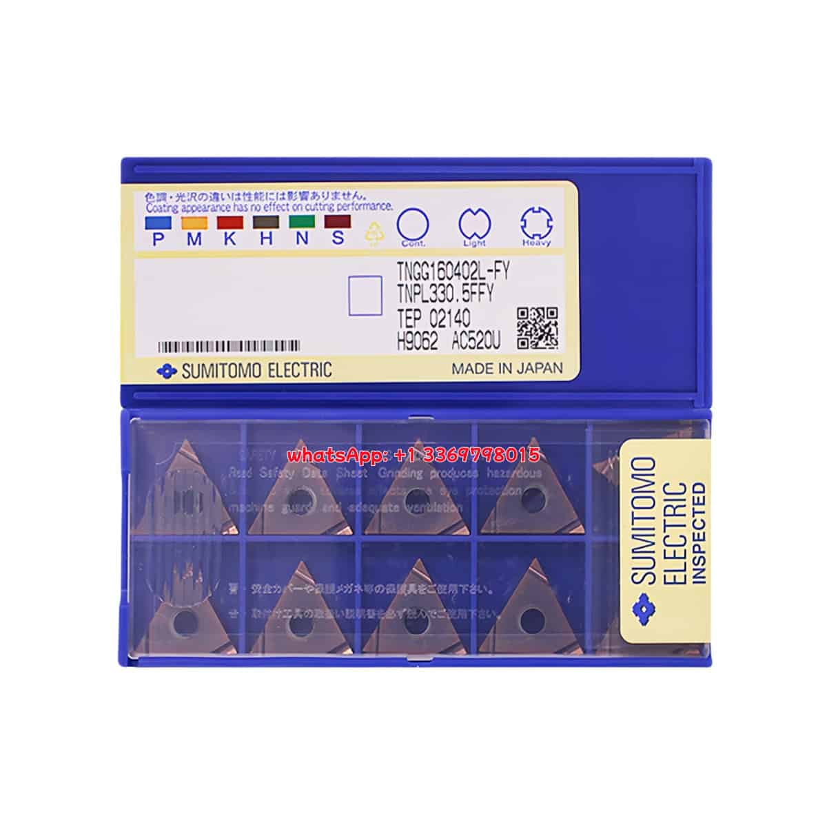 SUMITOMO 100% Original TNGG160402L-FY AC520U Cutting Tools 10PCS