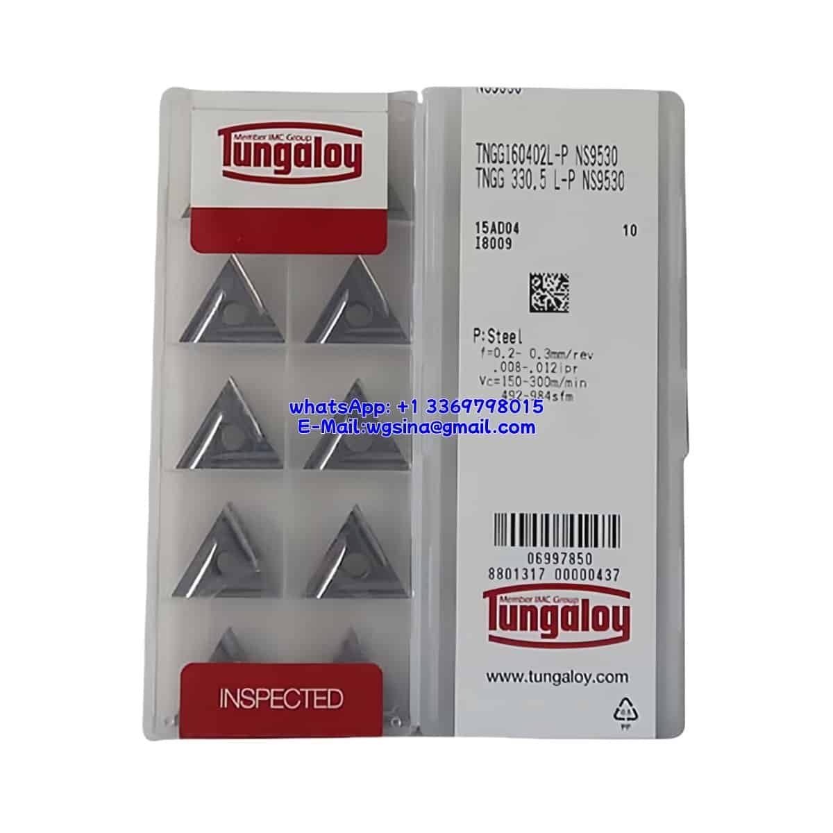 TUNGALOY 100% Original TNGG160402L-P NS9530 Cutting Tools 10PCS