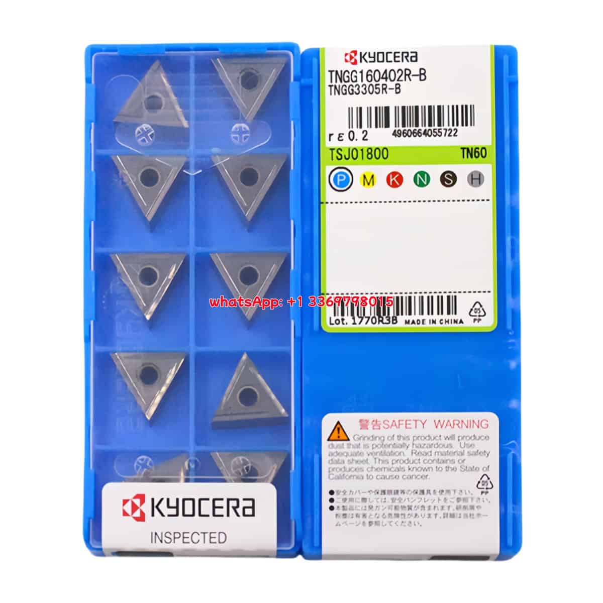 Kyocera 100% Original TNGG160402R-B TN60 Cutting Tools 10PCS