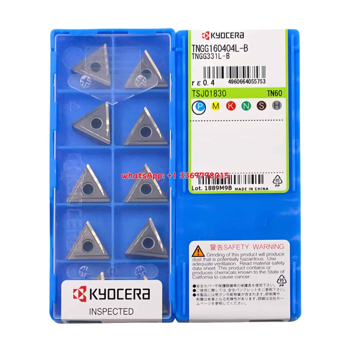 Kyocera 100% Original TNGG160404L-B TN60 Cutting Tools 10PCS