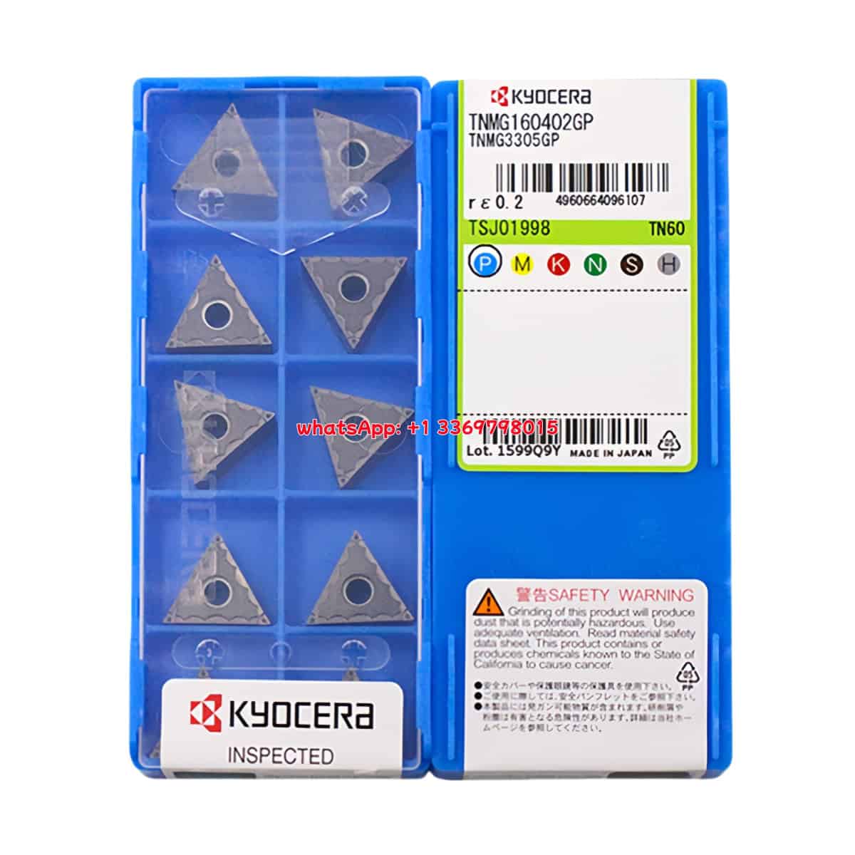 Kyocera 100% Original TNMG160402-GP TN60 Cutting Tools 10PCS