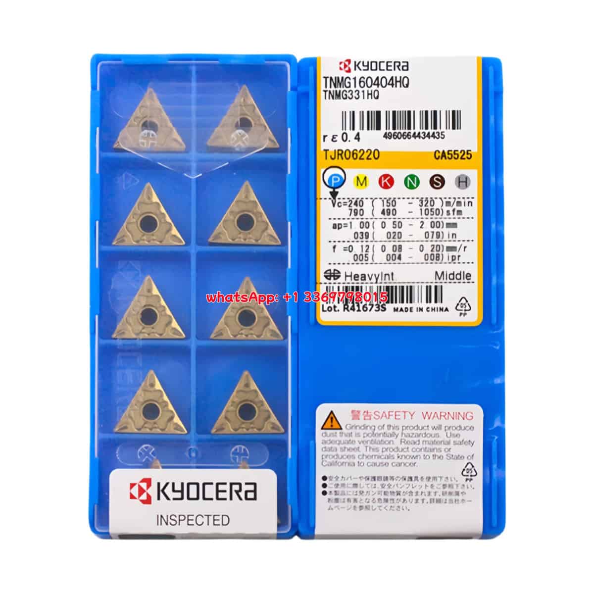 Kyocera 100% Original TNMG160404-HQ CA5525 Cutting Tools 10PCS