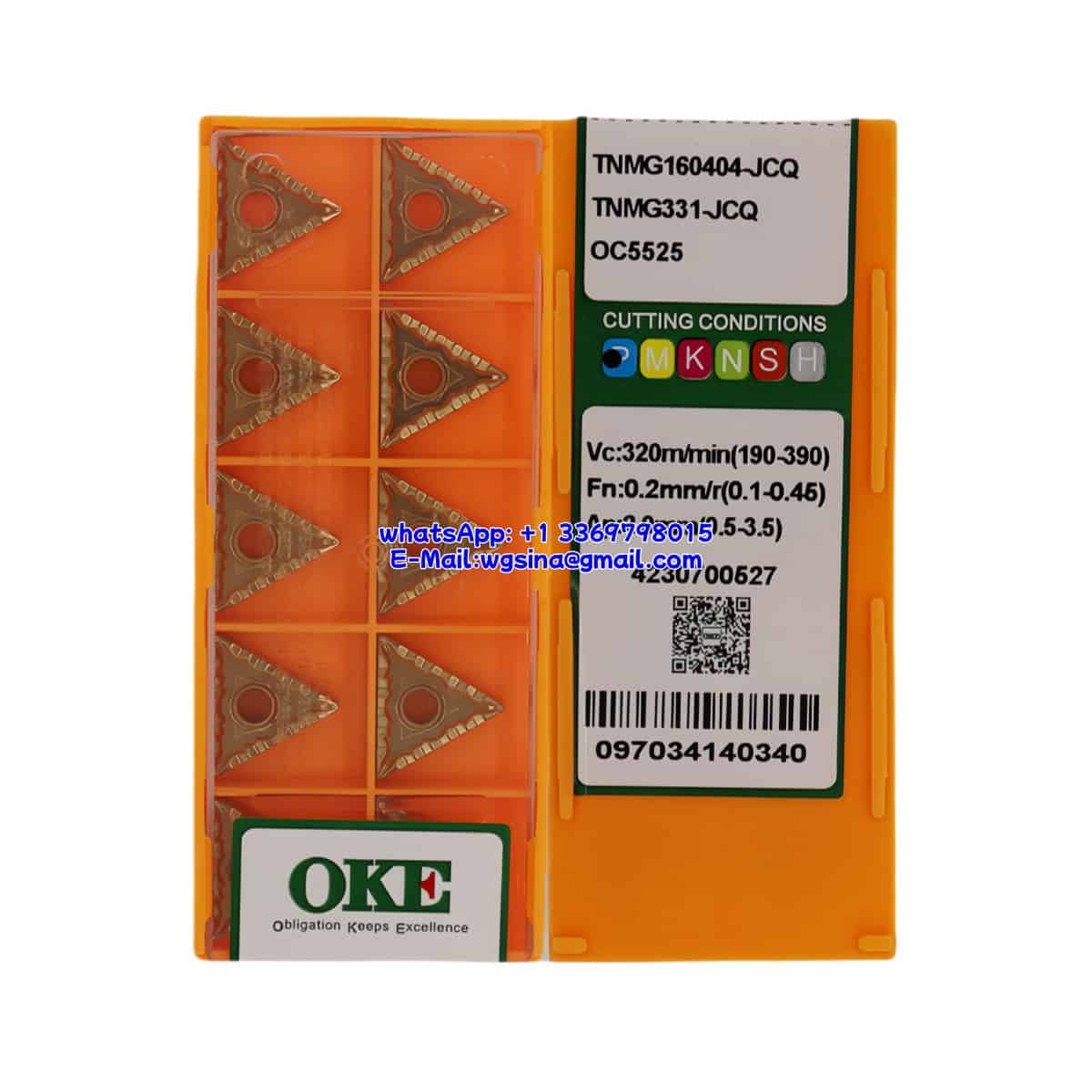 OKE 100% Original TNMG160404-JCQ OC5525 Cutting Tools 10PCS