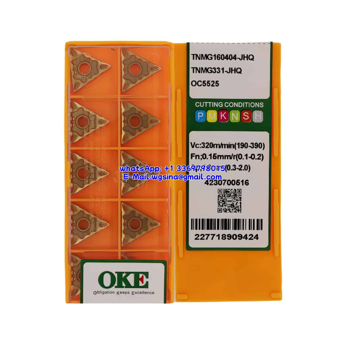OKE 100% Original TNMG160404-JHQ OC5525 Cutting Tools 10PCS