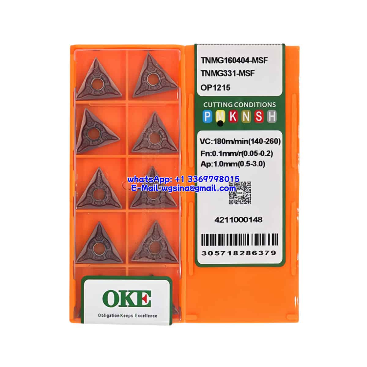 OKE 100% Original TNMG160404-MSF OP1215 Cutting Tools 10PCS