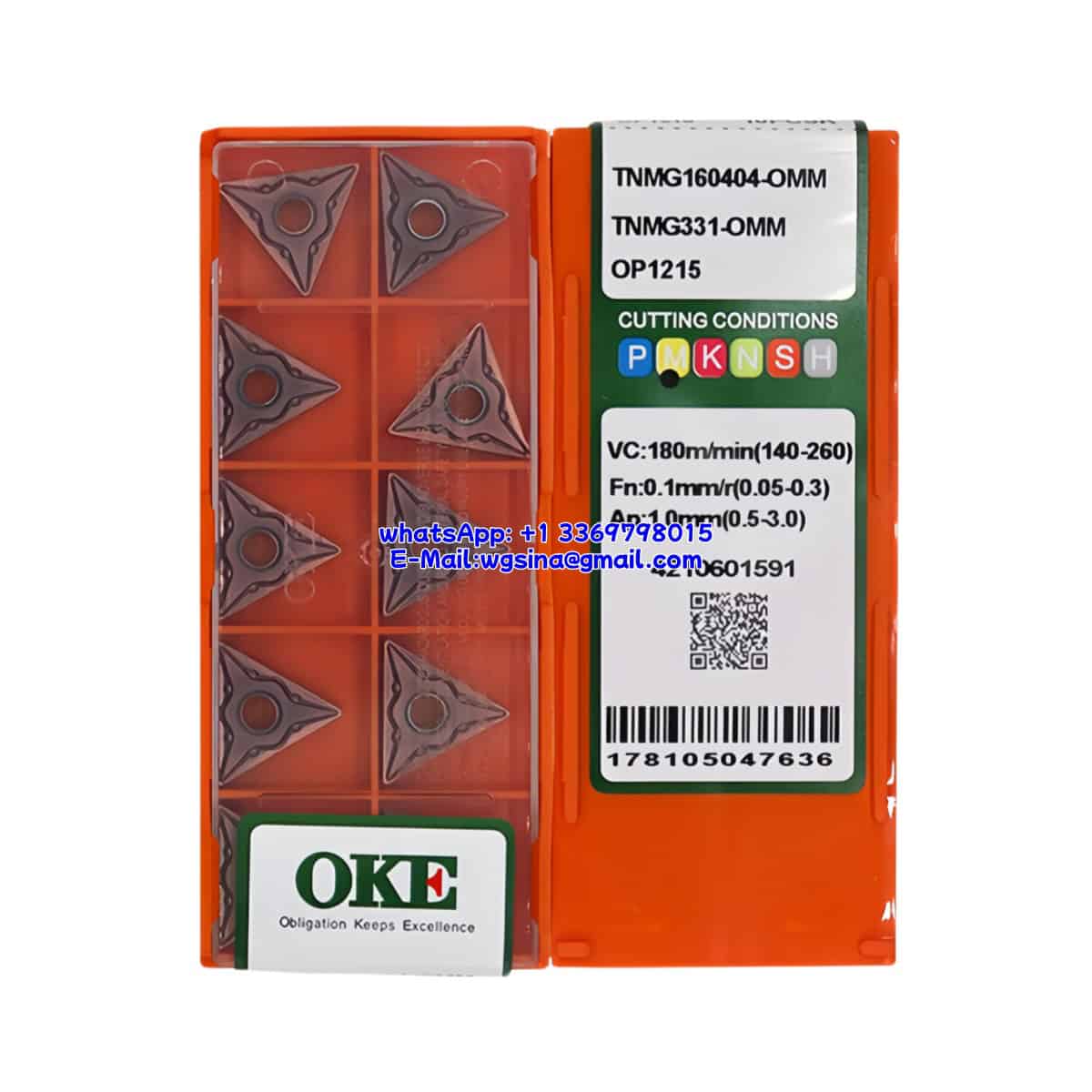 OKE 100% Original TNMG160404-OMM OP1215 Cutting Tools 10PCS