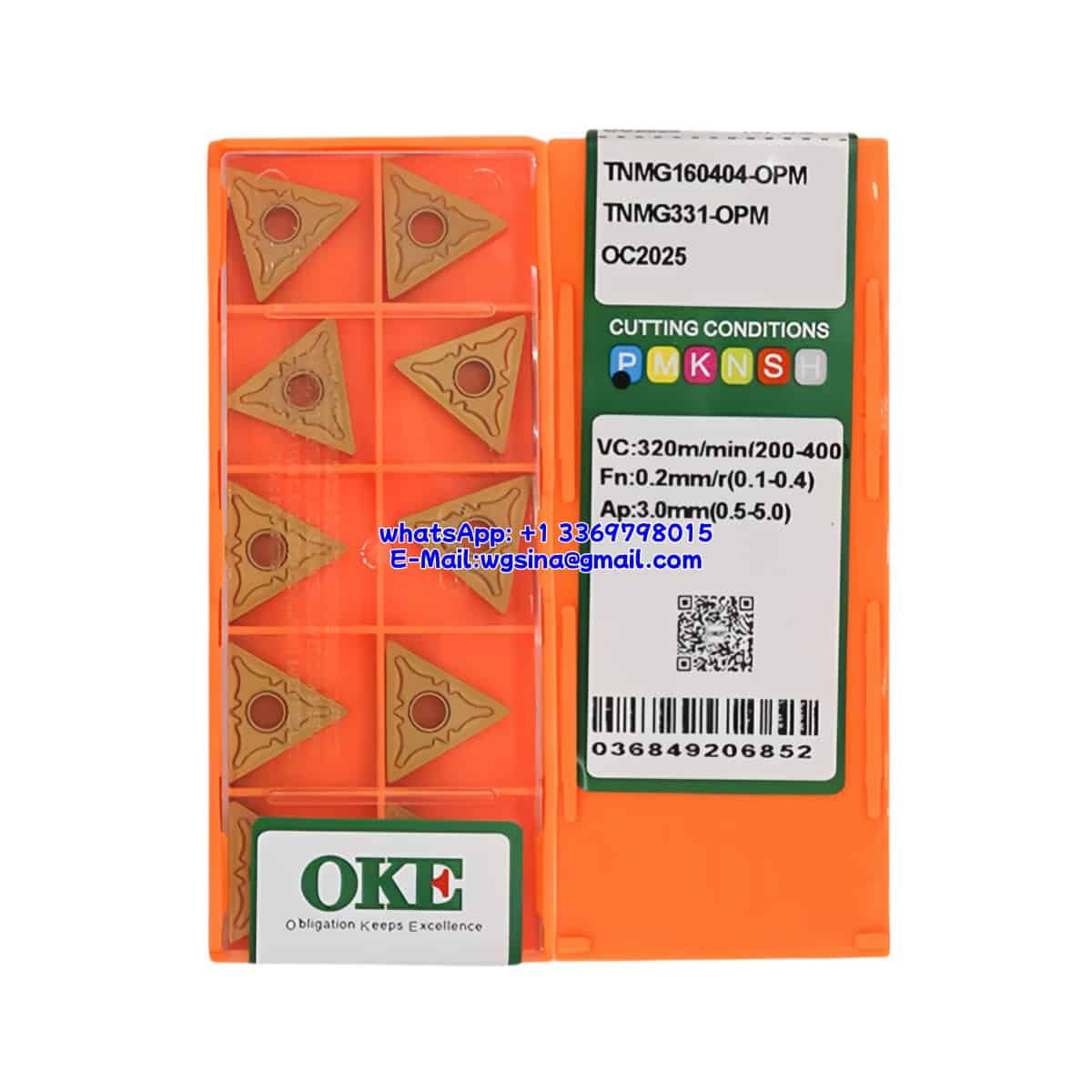 OKE 100% Original TNMG160404-OPM OC2025 Cutting Tools 10PCS