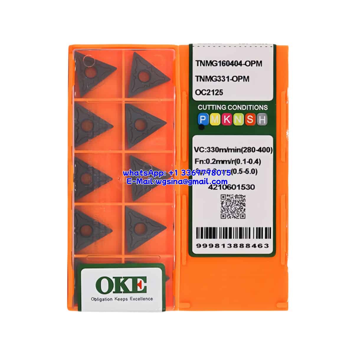 OKE 100% Original TNMG160404-OPM OC2125 Cutting Tools 10PCS