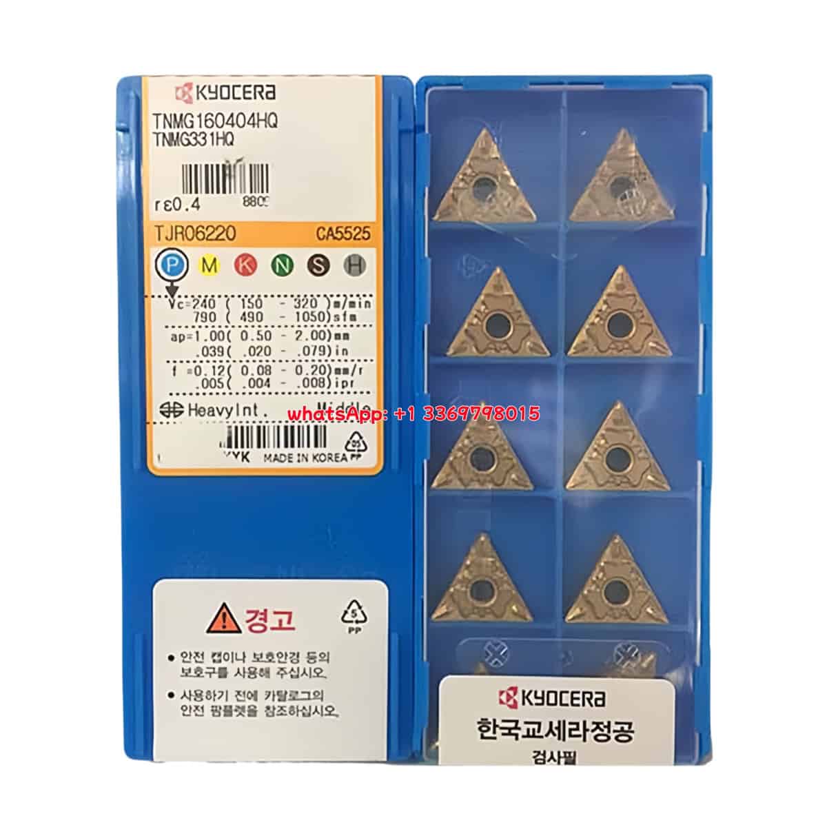 Kyocera 100% Original TNMG160404HQ CA5525 Cutting Tools 10PCS
