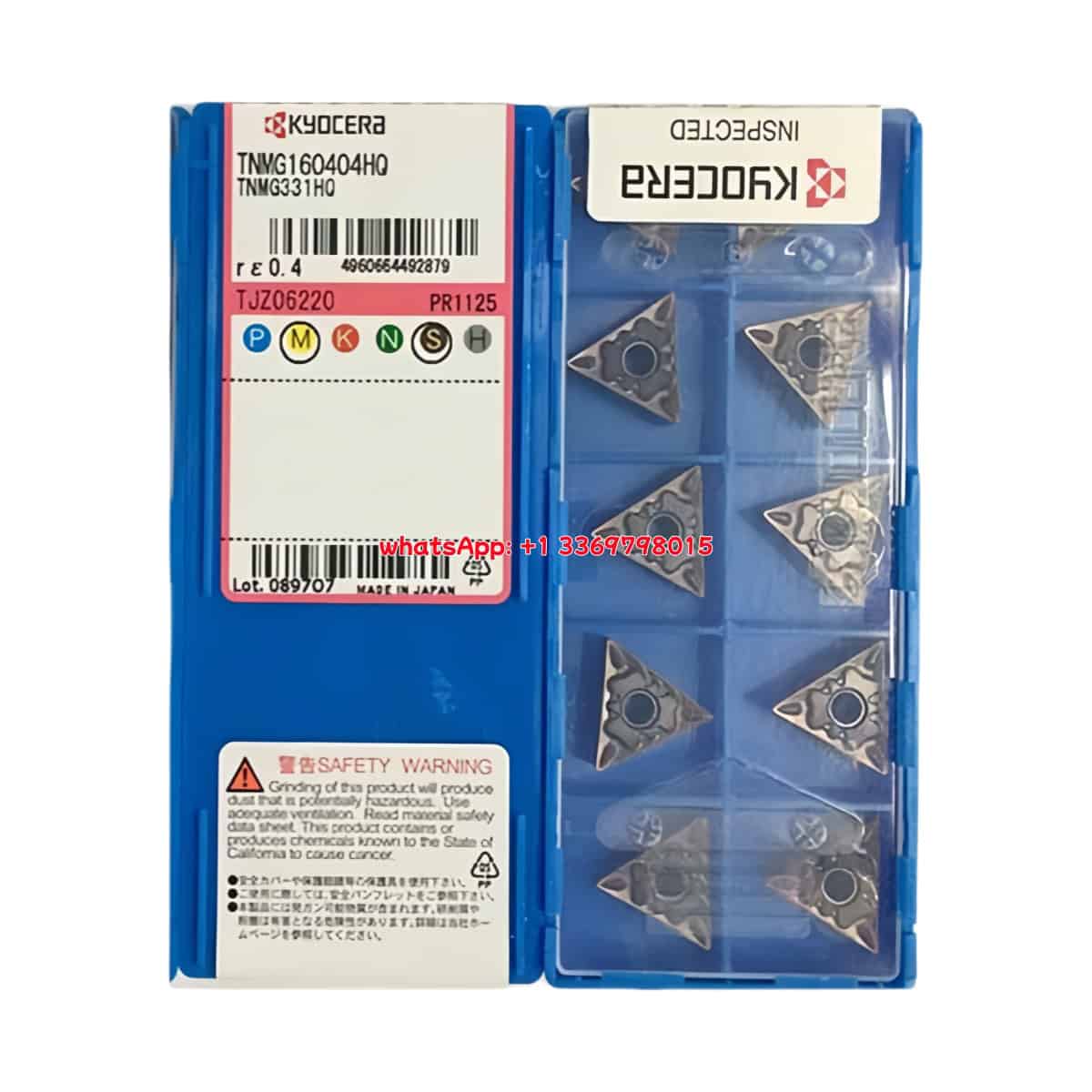 Kyocera 100% Original TNMG160404HQ PR1125 Cutting Tools 10PCS