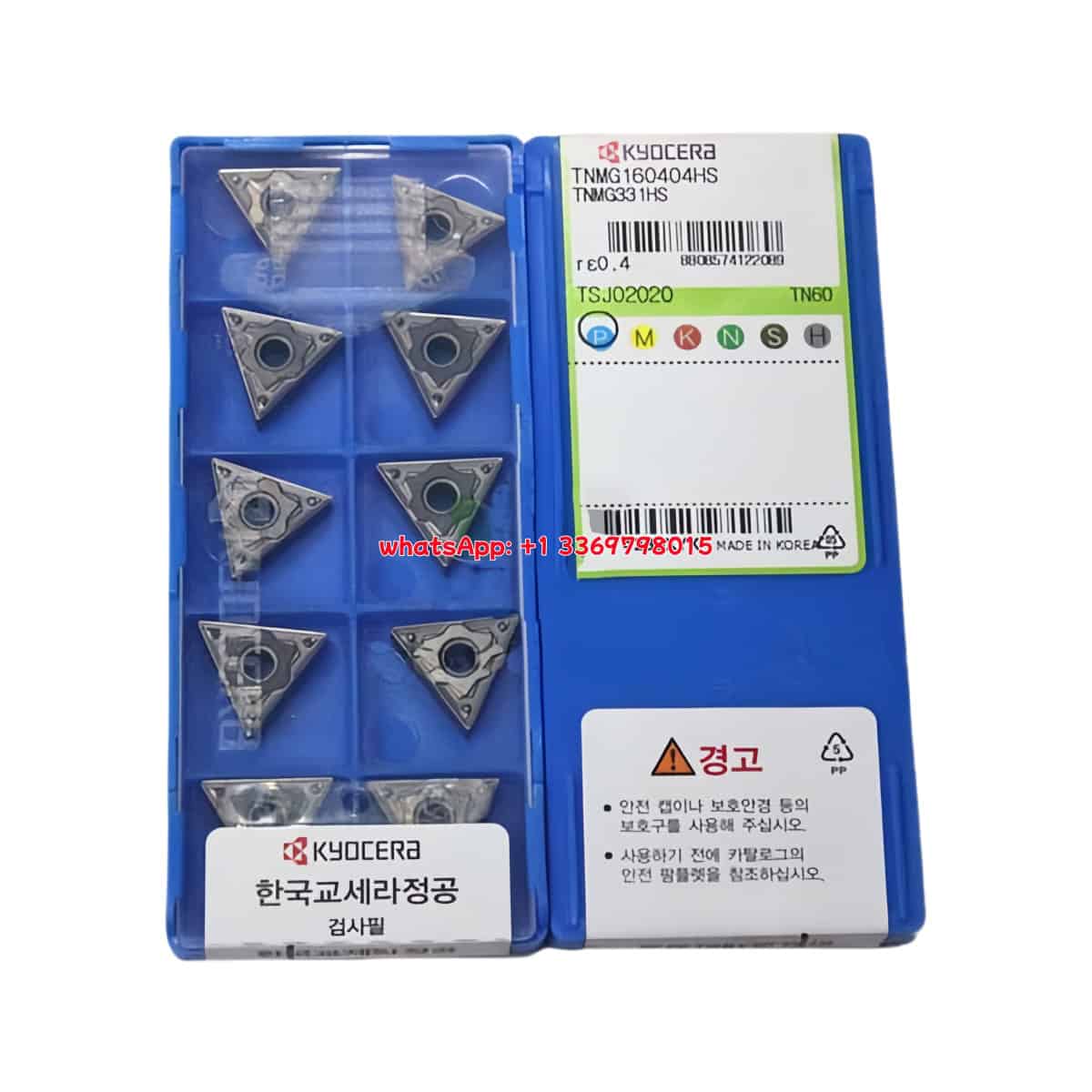 Kyocera 100% Original TNMG160404HS TN60 Cutting Tools 10PCS