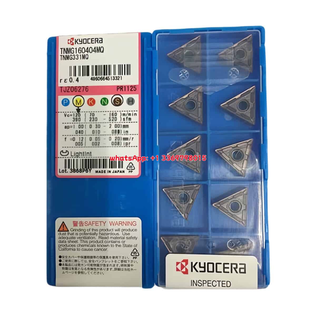 Kyocera 100% Original TNMG160404MQ PR1125 Cutting Tools 10PCS