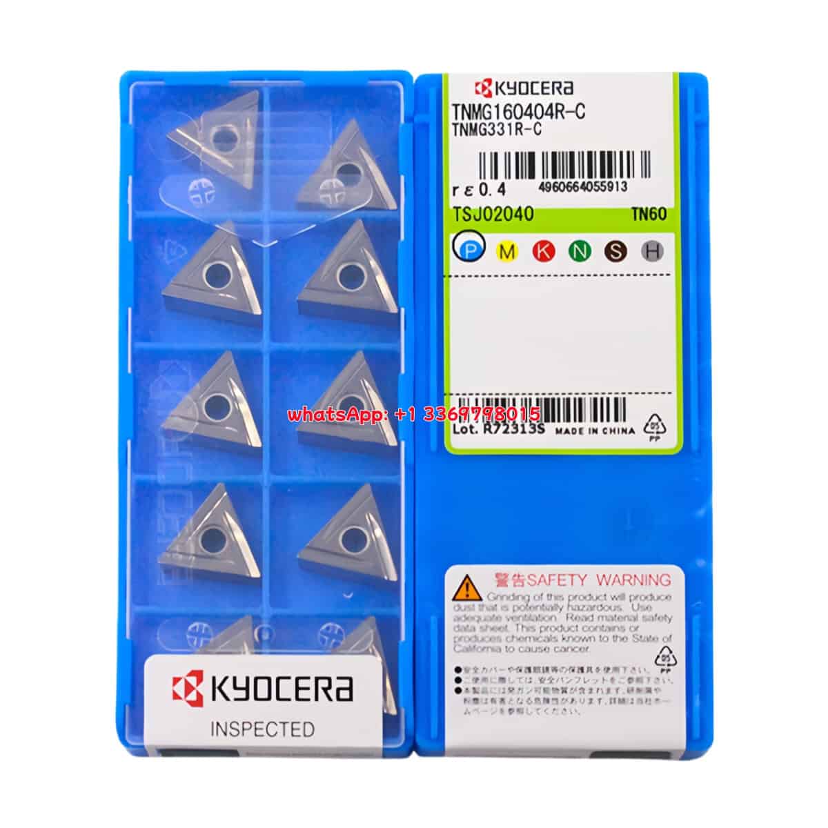 Kyocera 100% Original TNMG160404R-C TN60 Cutting Tools 10PCS