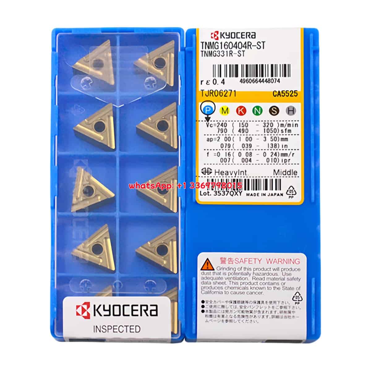 Kyocera 100% Original TNMG160404R-ST CA5525 Cutting Tools 10PCS