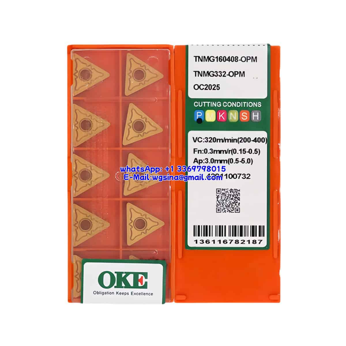 OKE 100% Original TNMG160408-OPM OC2025 Cutting Tools 10PCS