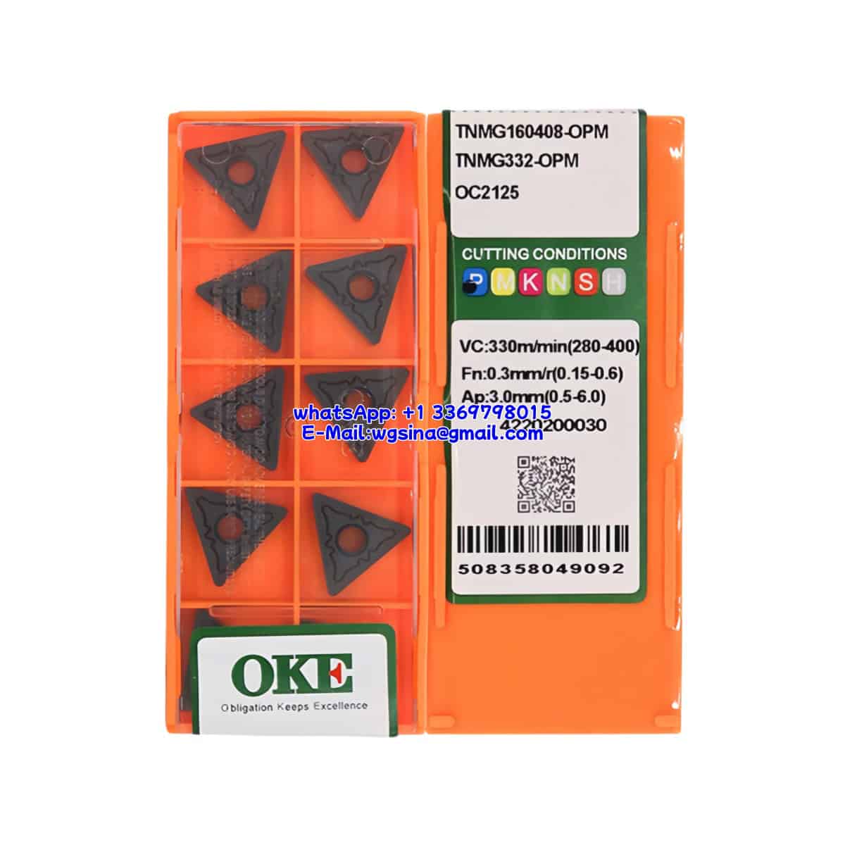 OKE 100% Original TNMG160408-OPM OC2125 Cutting Tools 10PCS