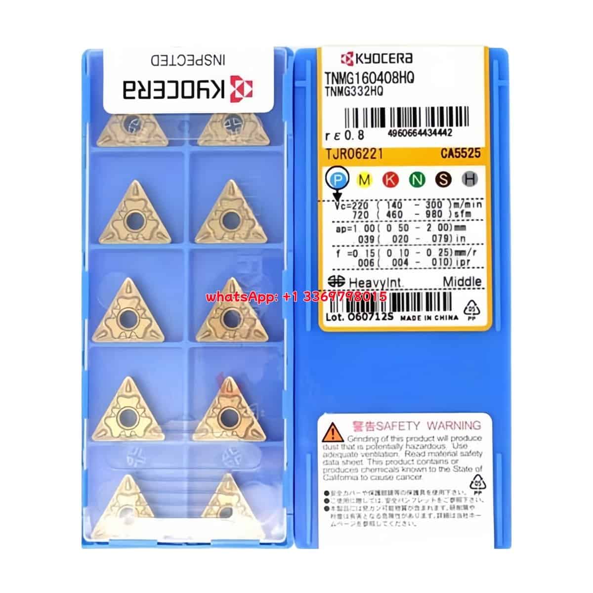Kyocera 100% Original TNMG160408HQ CA5525 Cutting Tools 10PCS