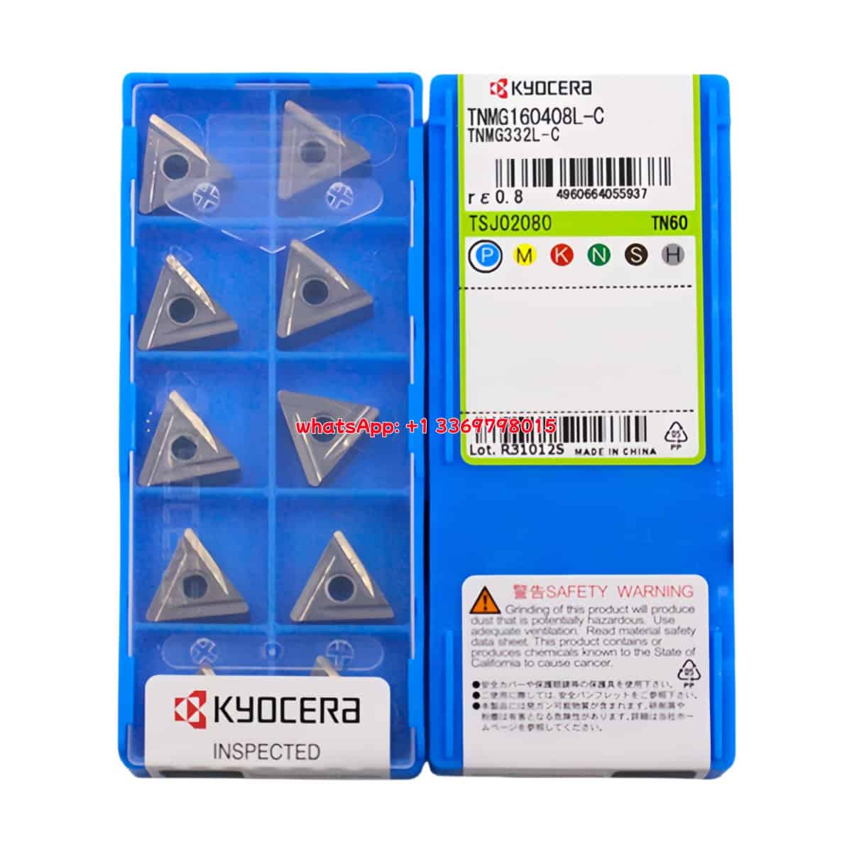 Kyocera 100% Original TNMG160408L-C TN60 Cutting Tools 10PCS