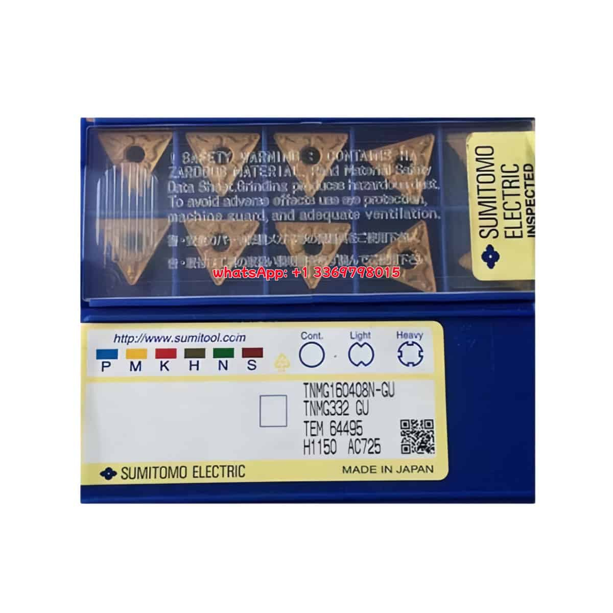 SUMITOMO 100% Original TNMG160408N-GU AC725 Cutting Tools 10PCS
