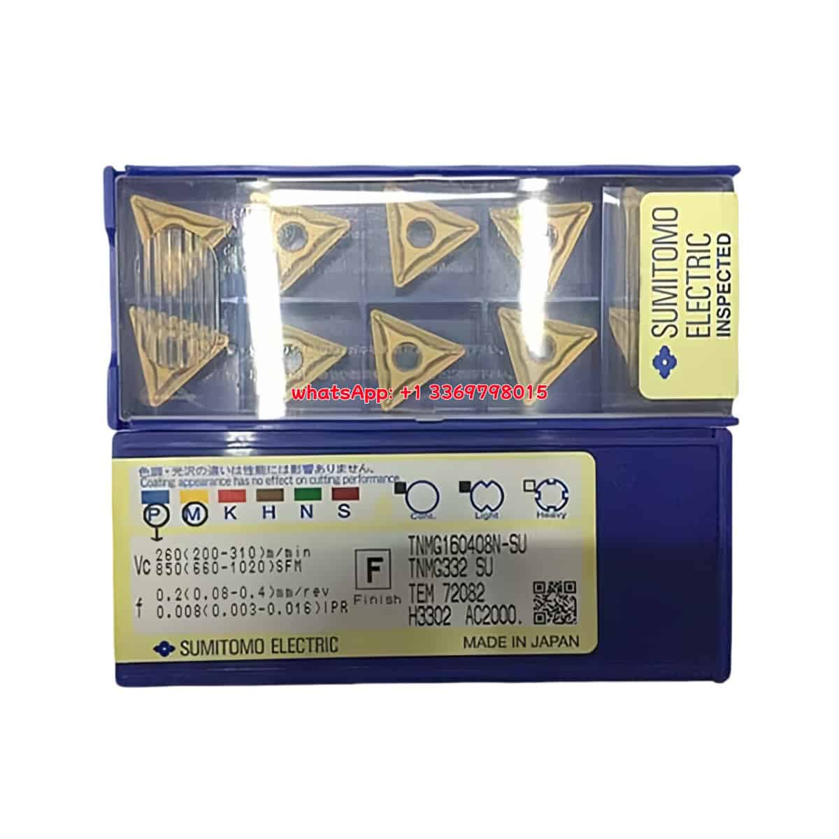SUMITOMO 100% Original TNMG160408N-SU AC2000 Cutting Tools 10PCS