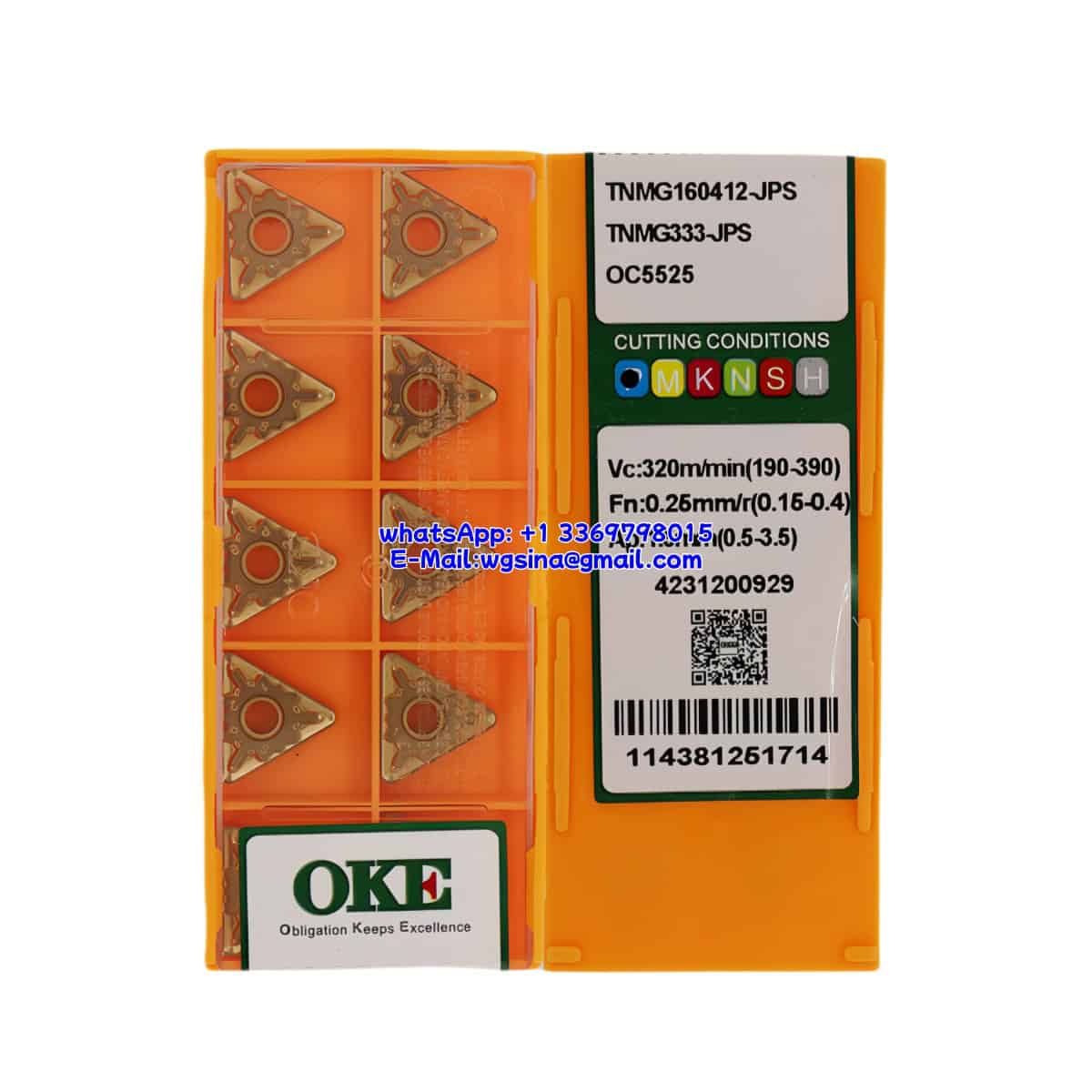 OKE 100% Original TNMG160412-JPS OC5525 Cutting Tools 10PCS