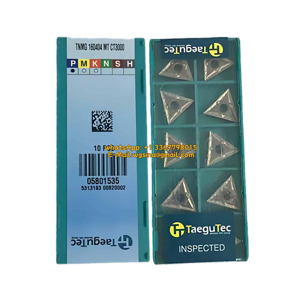 TaeguTec 100% Original TNMG 160404 MT CT3000 Cutting Tools 10PCS
