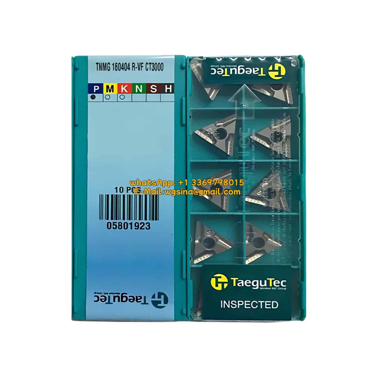 TaeguTec 100% Original TNMG 160404 R-VF CT3000 Cutting Tools 10PCS