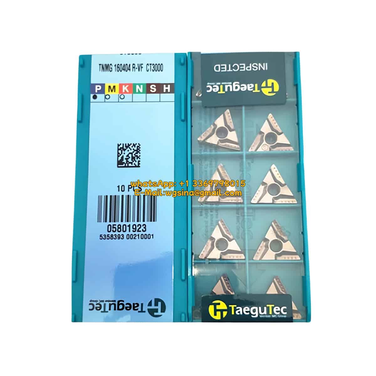 TaeguTec 100% Original TNMG 160404 R-VF PV3010 Cutting Tools 10PCS