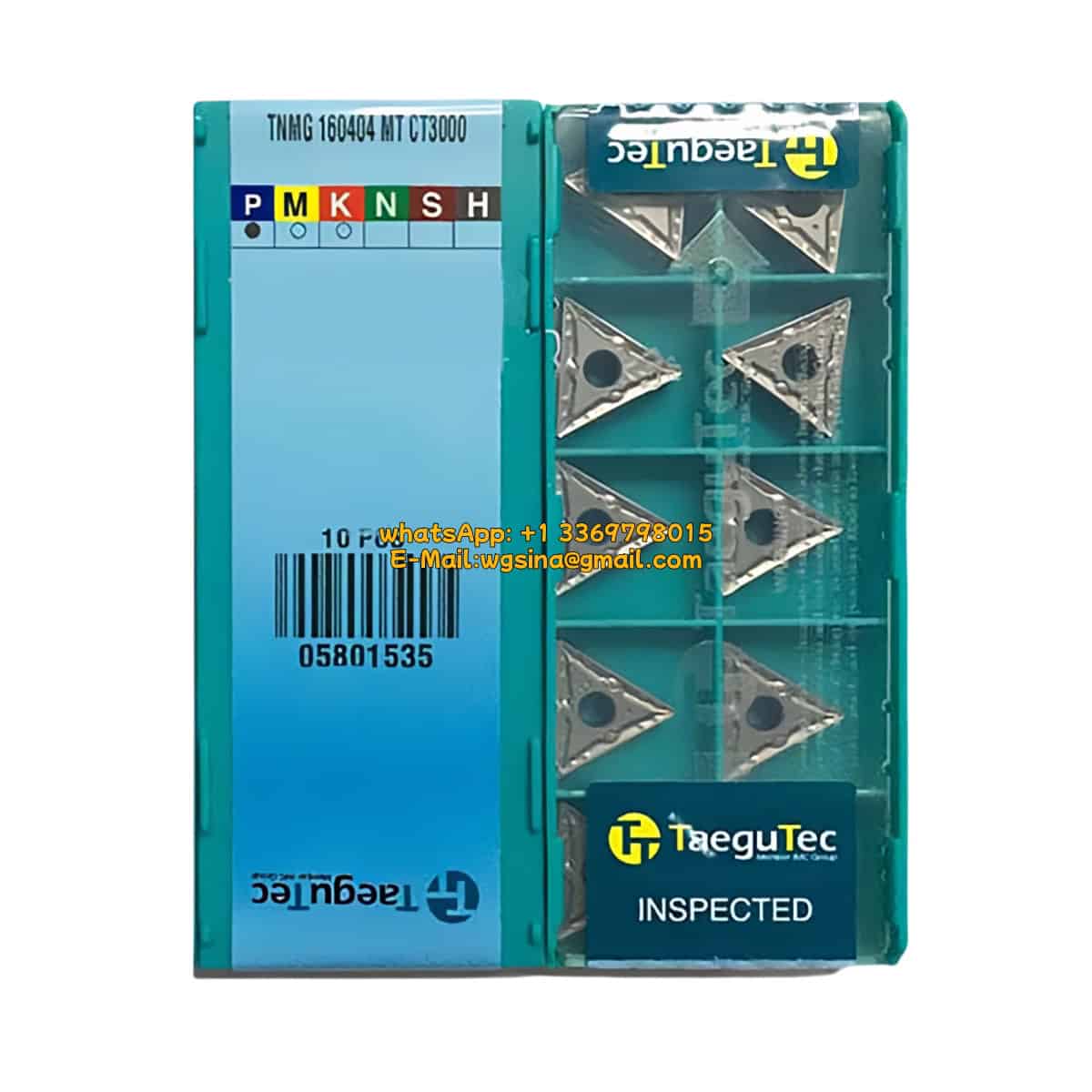 TaeguTec 100% Original TNMG 160408 MT CT3000 Cutting Tools 10PCS
