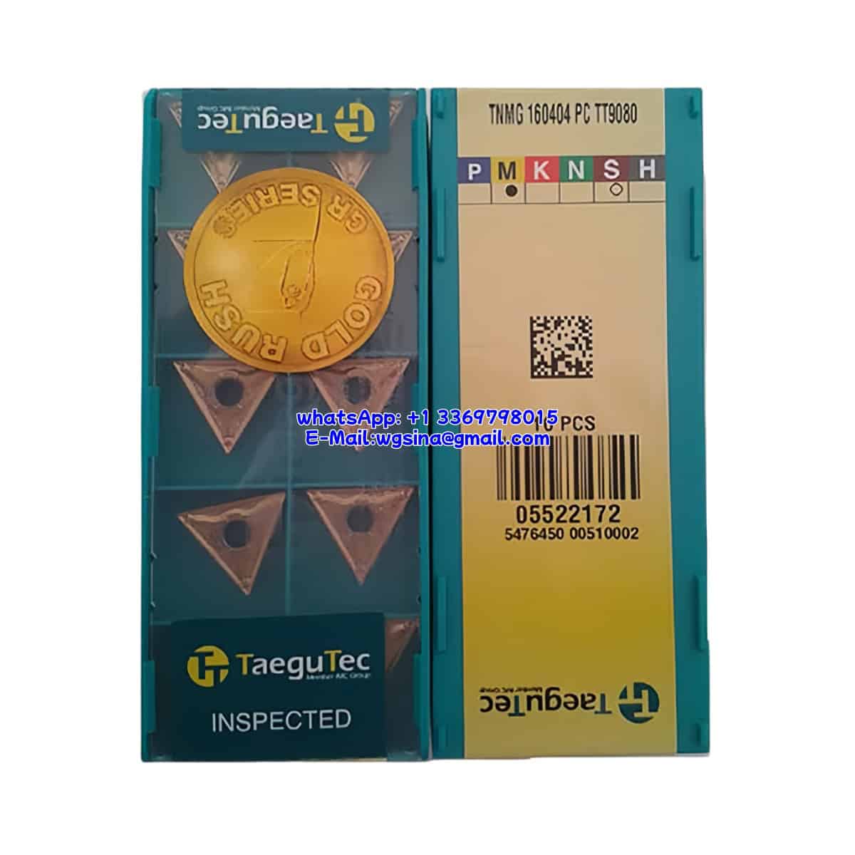 TaeguTec 100% Original TNMG 160408 PC TT9080 Cutting Tools 10PCS