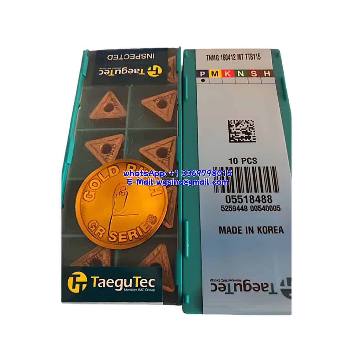 TaeguTec 100% Original TNMG 160412 MT TT8115 Cutting Tools 10PCS