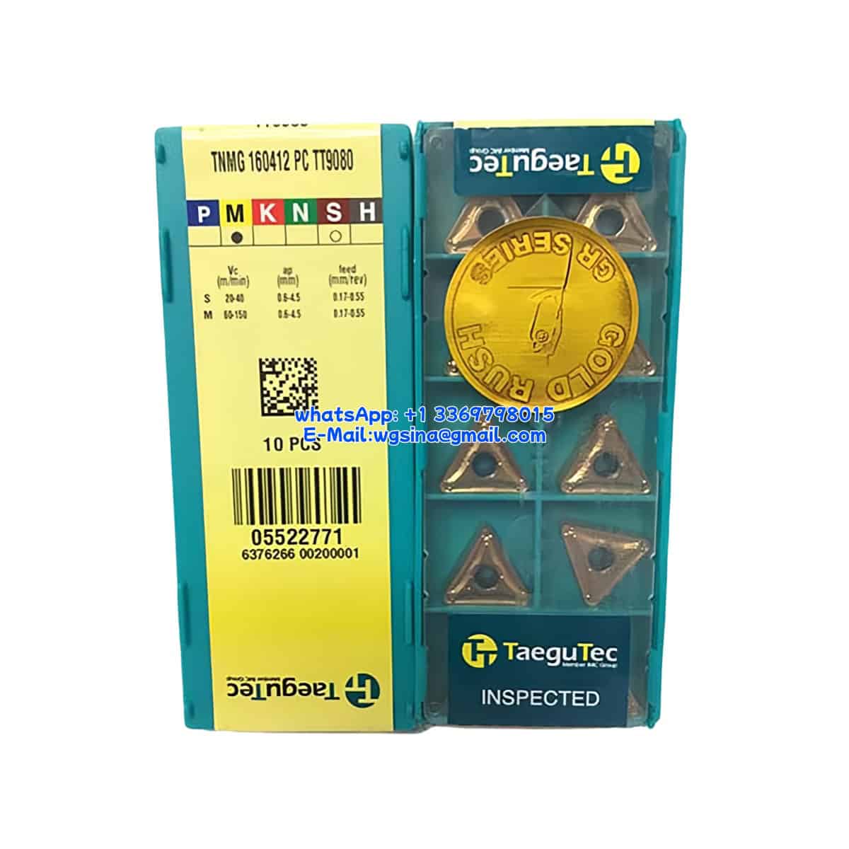 TaeguTec 100% Original TNMG 160412 PC TT9080 Cutting Tools 10PCS