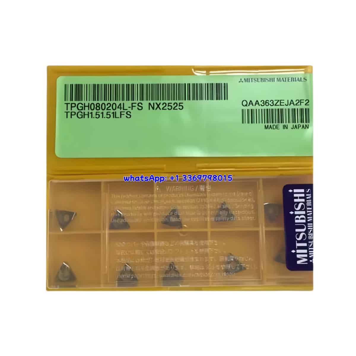 Mitsubishi 100% Original TPGH080202L-FS NX2525 Cutting Tools 10PCS