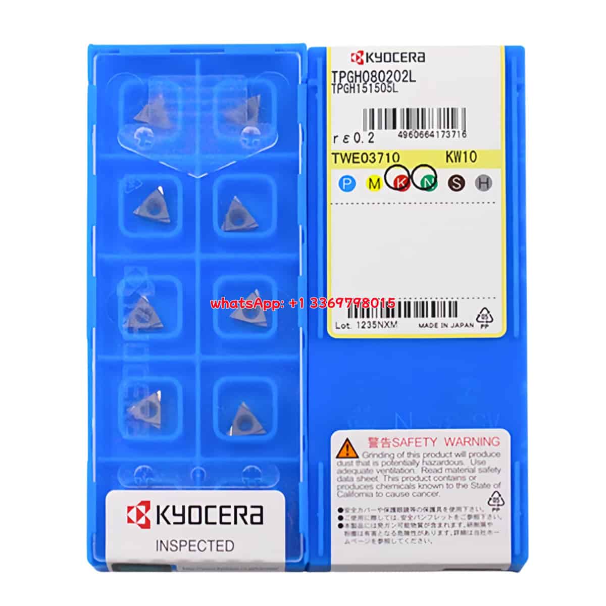 Kyocera 100% Original TPGH080202L KW10 Cutting Tools 10PCS