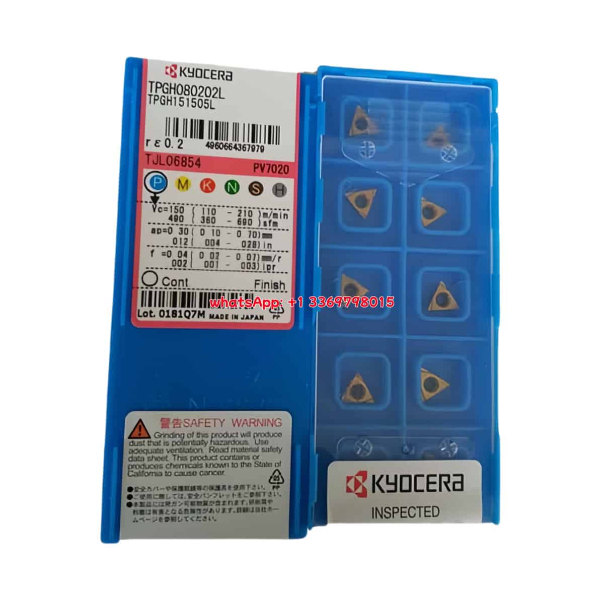 Kyocera 100% Original TPGH080202L PV7020 Cutting Tools 10PCS