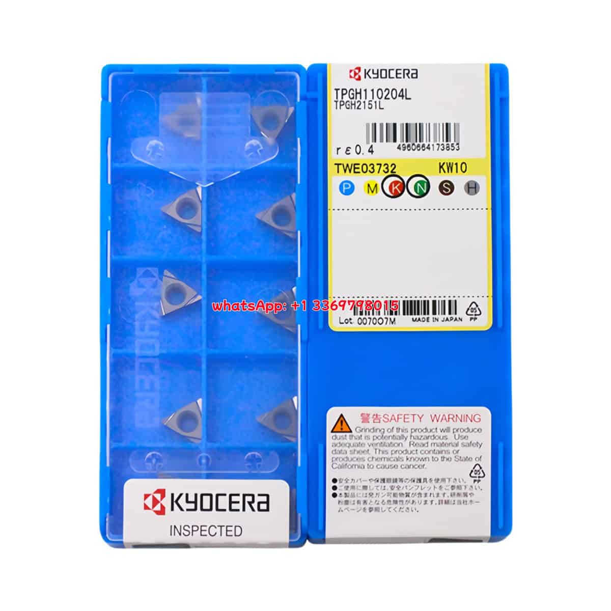Kyocera 100% Original TPGH110204L KW10 Cutting Tools 10PCS