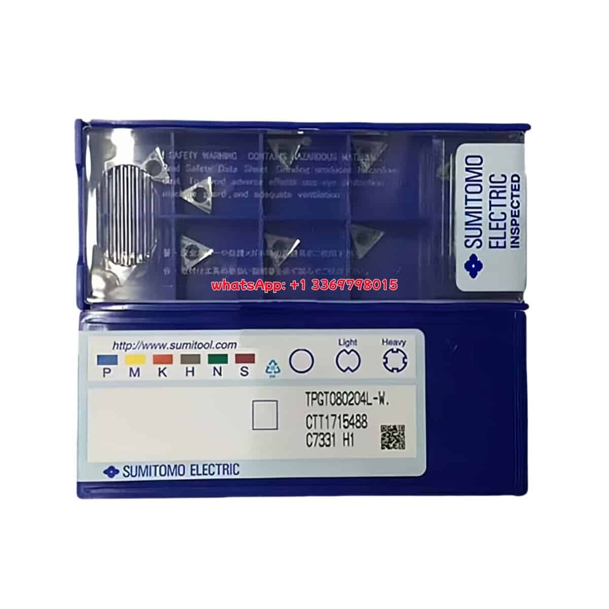 SUMITOMO 100% Original TPGT080204L-W H1 Cutting Tools 10PCS