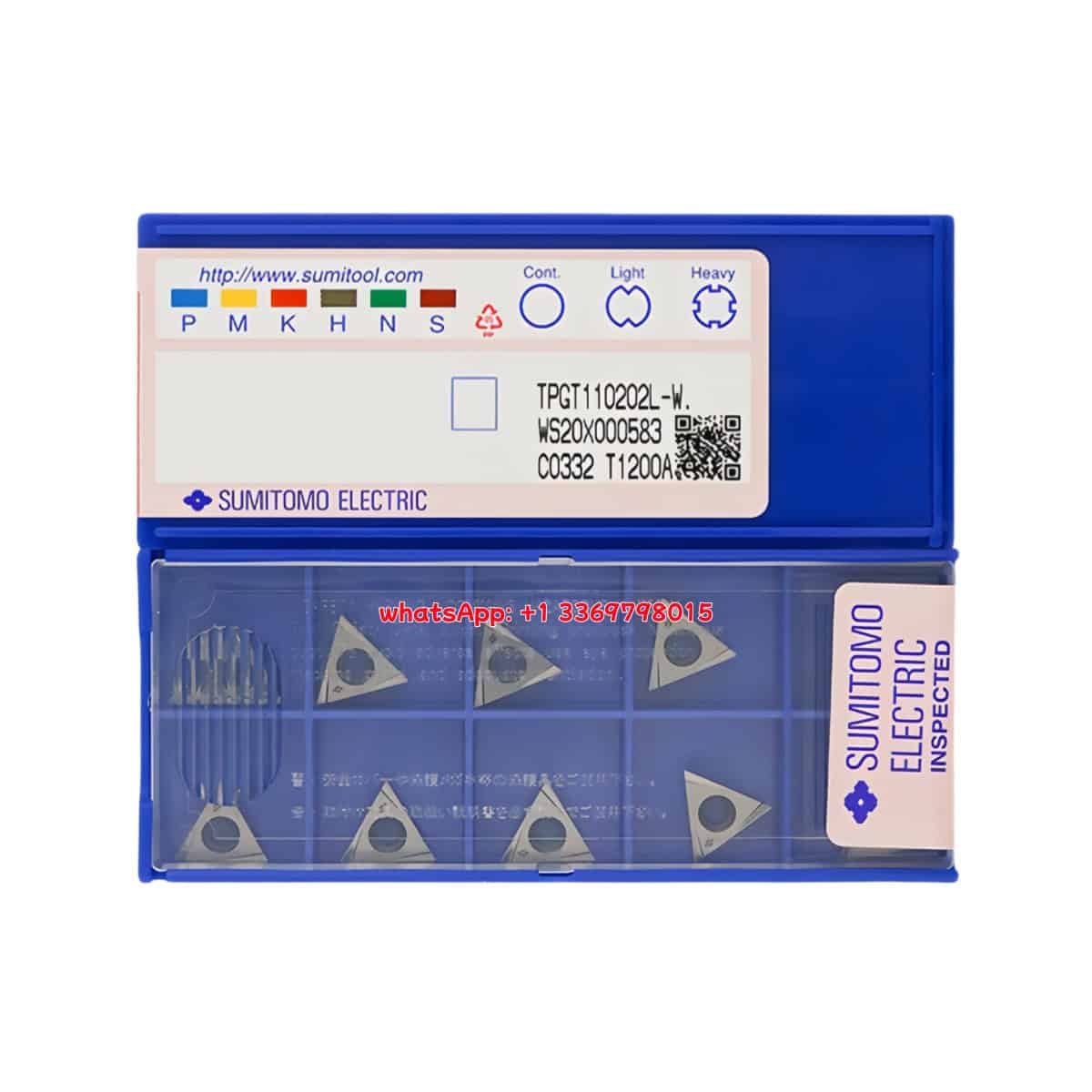 SUMITOMO 100% Original TPGT110202L-W T1200A Cutting Tools 10PCS