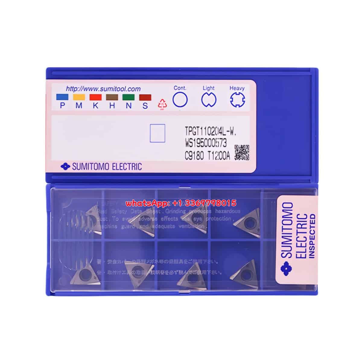 SUMITOMO 100% Original TPGT110204L-W T1200A Cutting Tools 10PCS