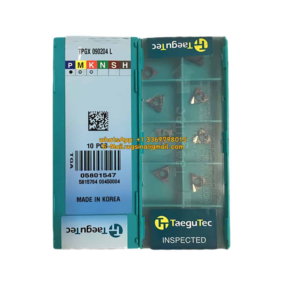 TaeguTec 100% Original TPGX090204L CT3000 Cutting Tools 10PCS