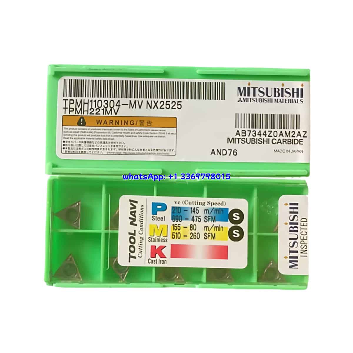 Mitsubishi 100% Original TPMH110304-MV NX2525 Cutting Tools 10PCS