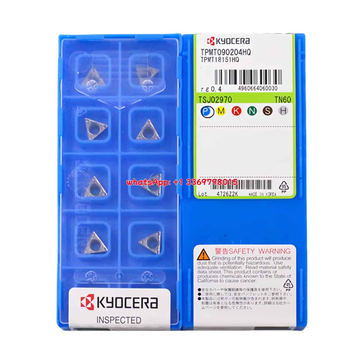 Kyocera 100% Original  Turning Insert TPMT090204-HQ TN620  10pcs