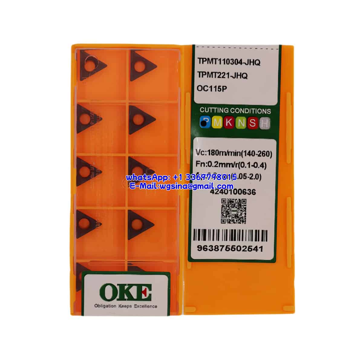 OKE 100% Original TPMT110304-JHQ OC115P Cutting Tools 10PCS
